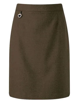 Amber A Line Junior Skirt - Brown