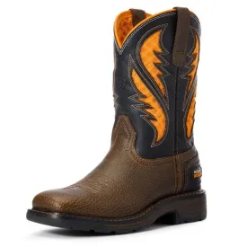 ARIAT KID'S WORK VENTTEK ORANGE BOOT - 10034159