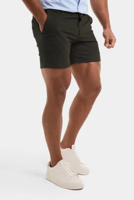 Athletic Fit Chino Shorts 5" in Khaki