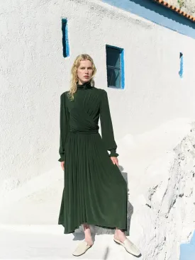 Austin Long Dress in Khaki