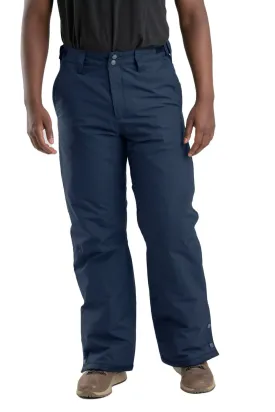 Berne Mens Navy Nylon Coastline Waterproof Insulated Storm Pants