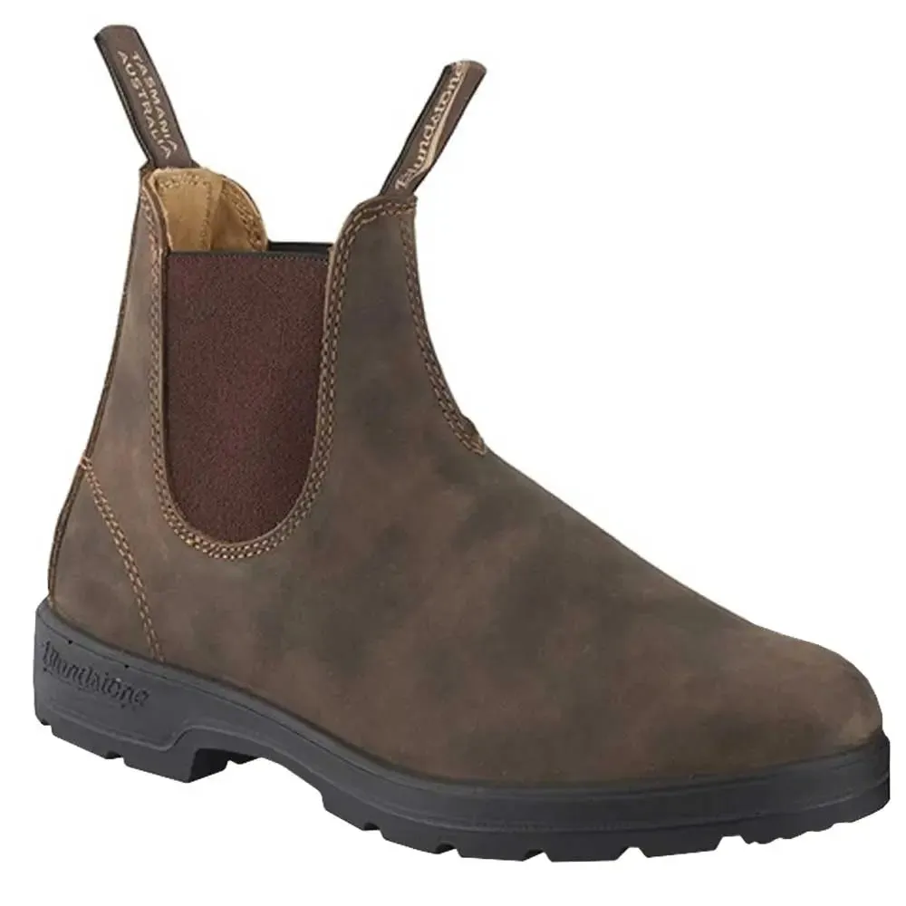 Premium Rustic Brown Leather Blundstone 585 Boots - Durable & Stylish Footwear