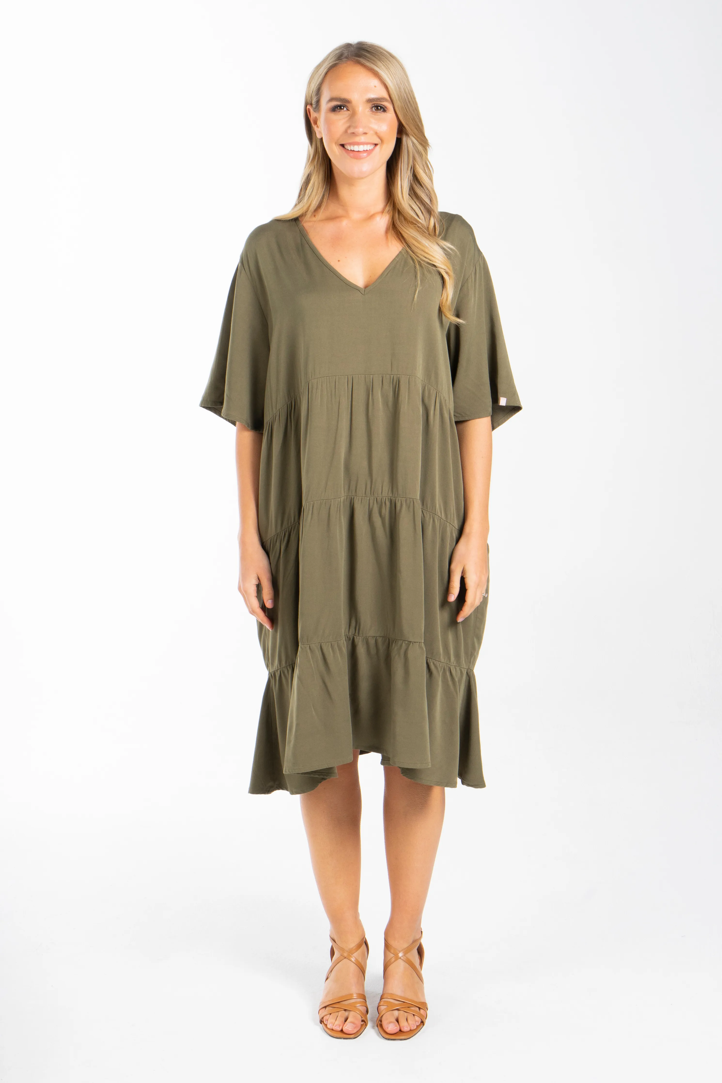 Chic Dress | Khaki | FINAL SALE