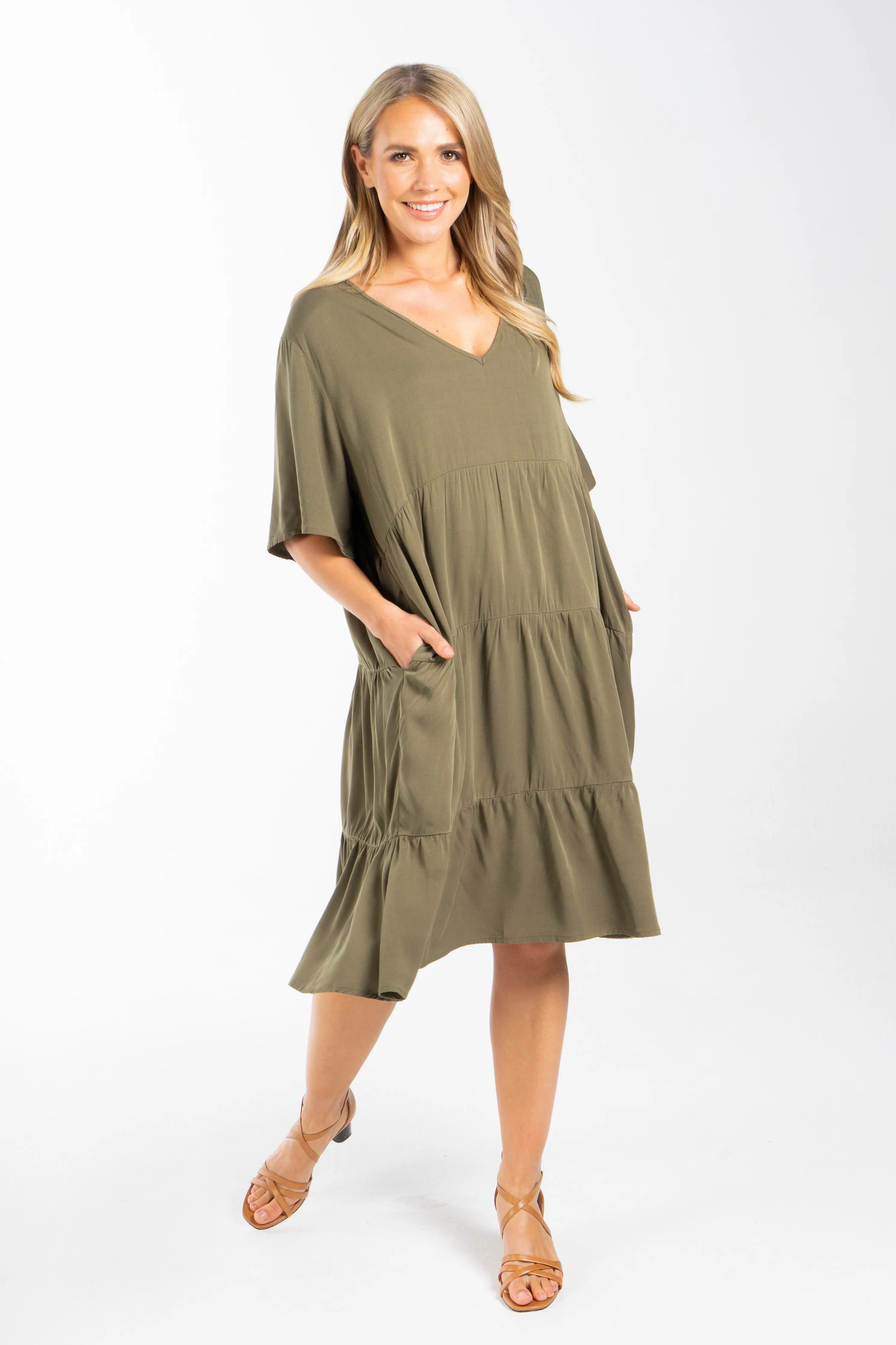 Chic Dress | Khaki | FINAL SALE