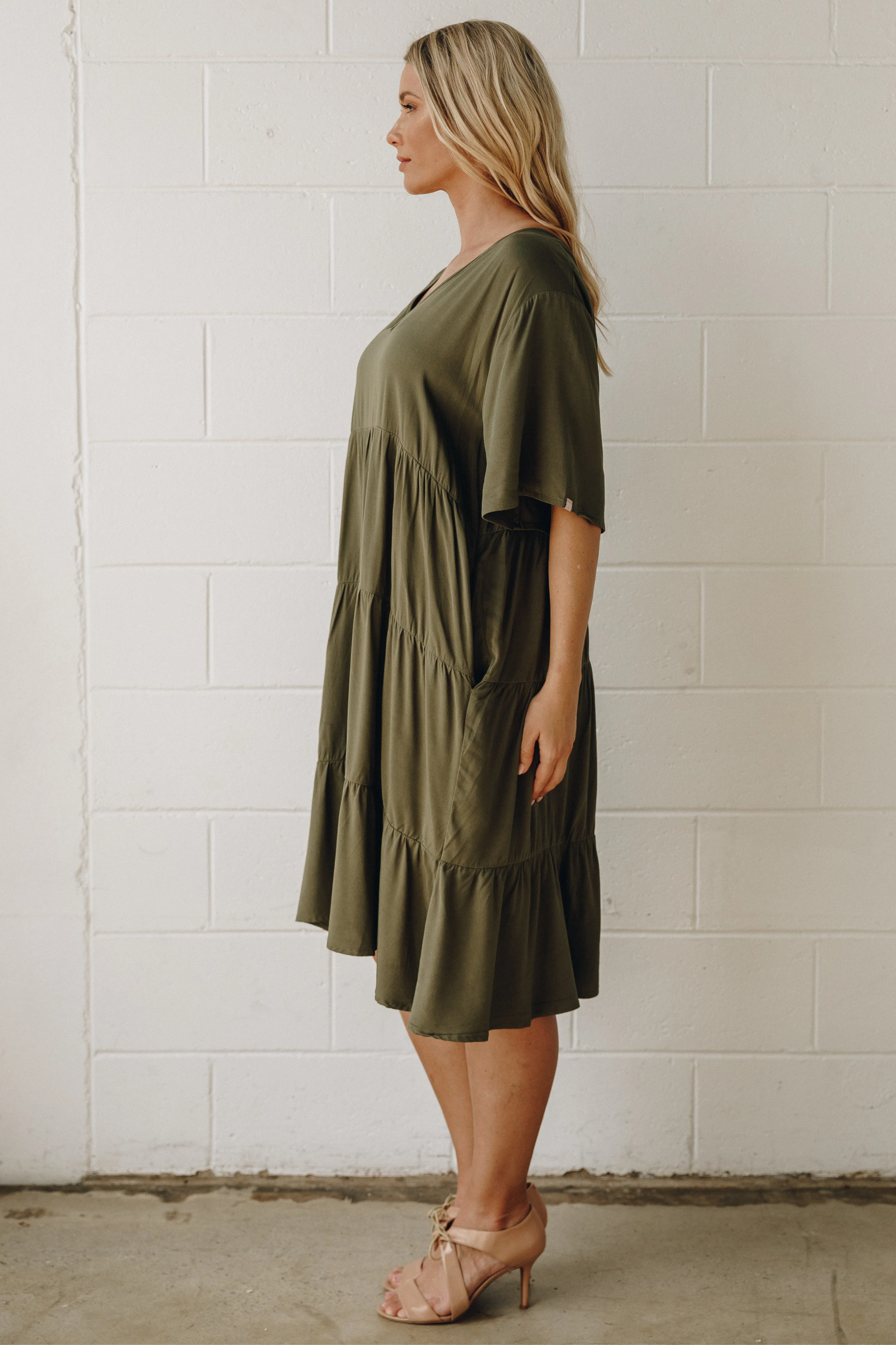 Chic Dress | Khaki | FINAL SALE