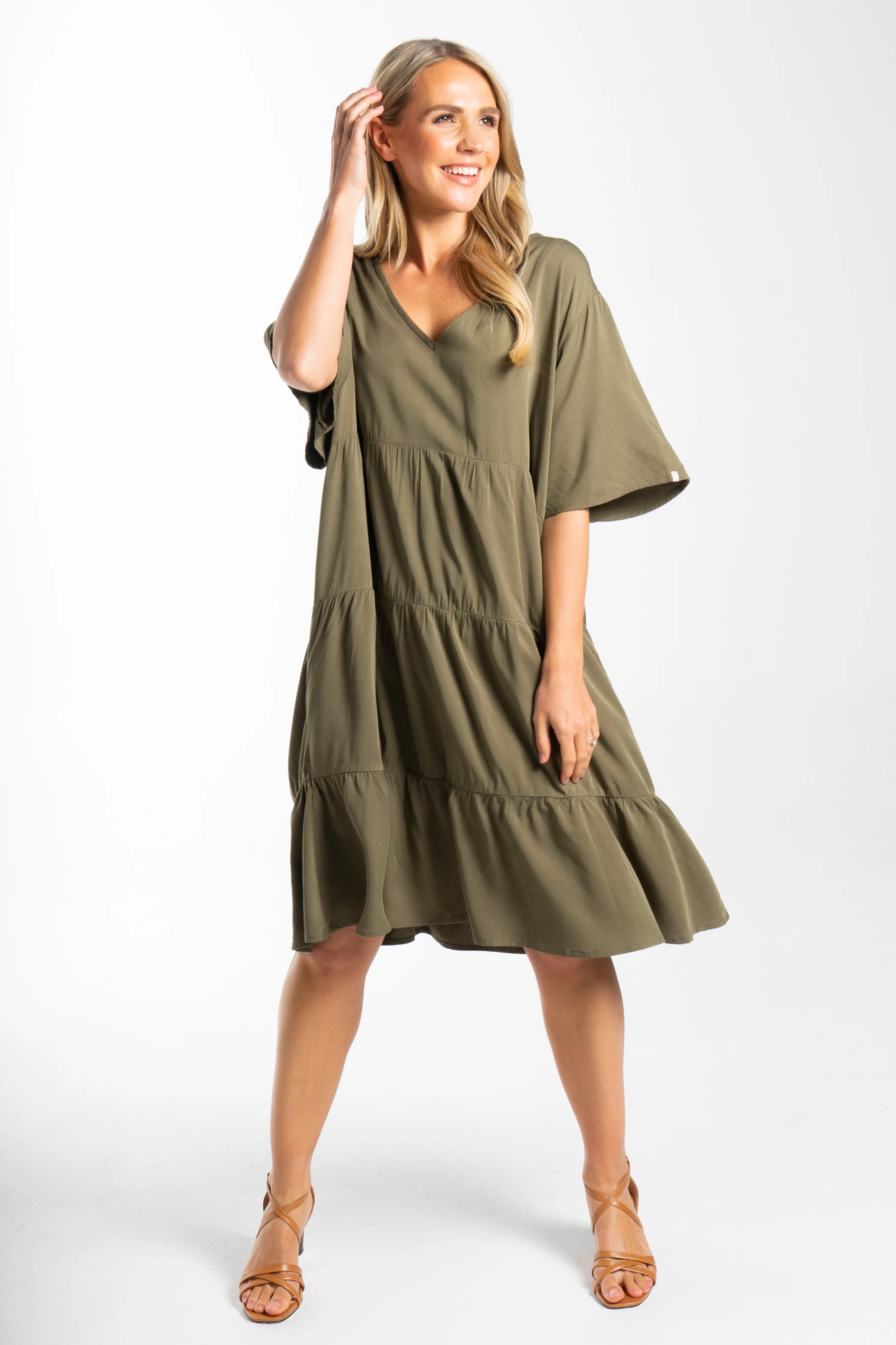 Chic Dress | Khaki | FINAL SALE