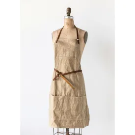 Cotton Canvas & Leather Apron