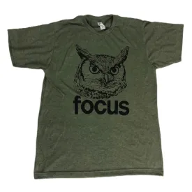 Focus Owl T-Shirt - Army Owl