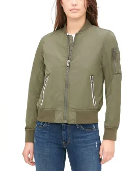 Levi's Women's Lightweight Zip Bomber Jacket, Green