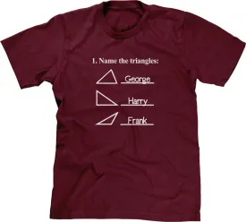 Name The Triangles (Math Problem) T-Shirt