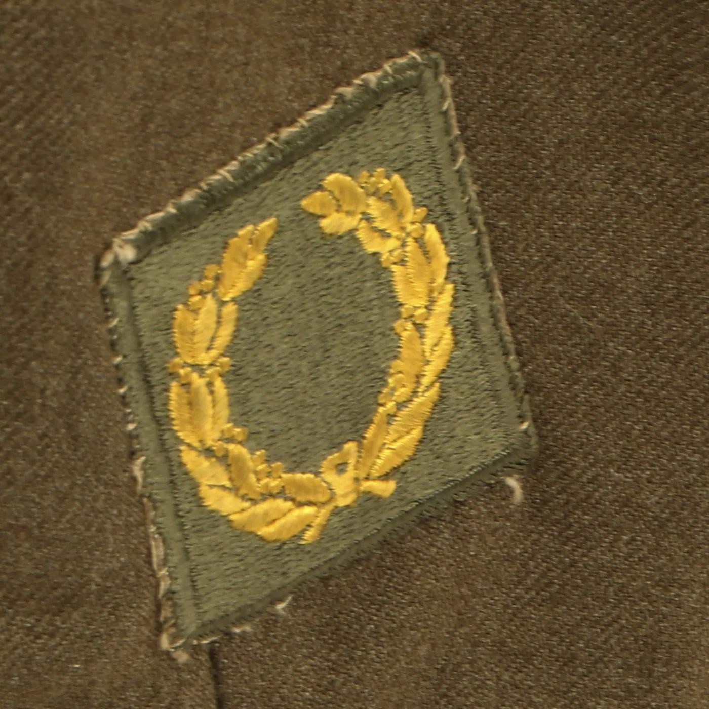 Original U.S. WWII Patton Their Army Technical Sergeant Ike Jacket Uniform with Distinctive Unit Insignia