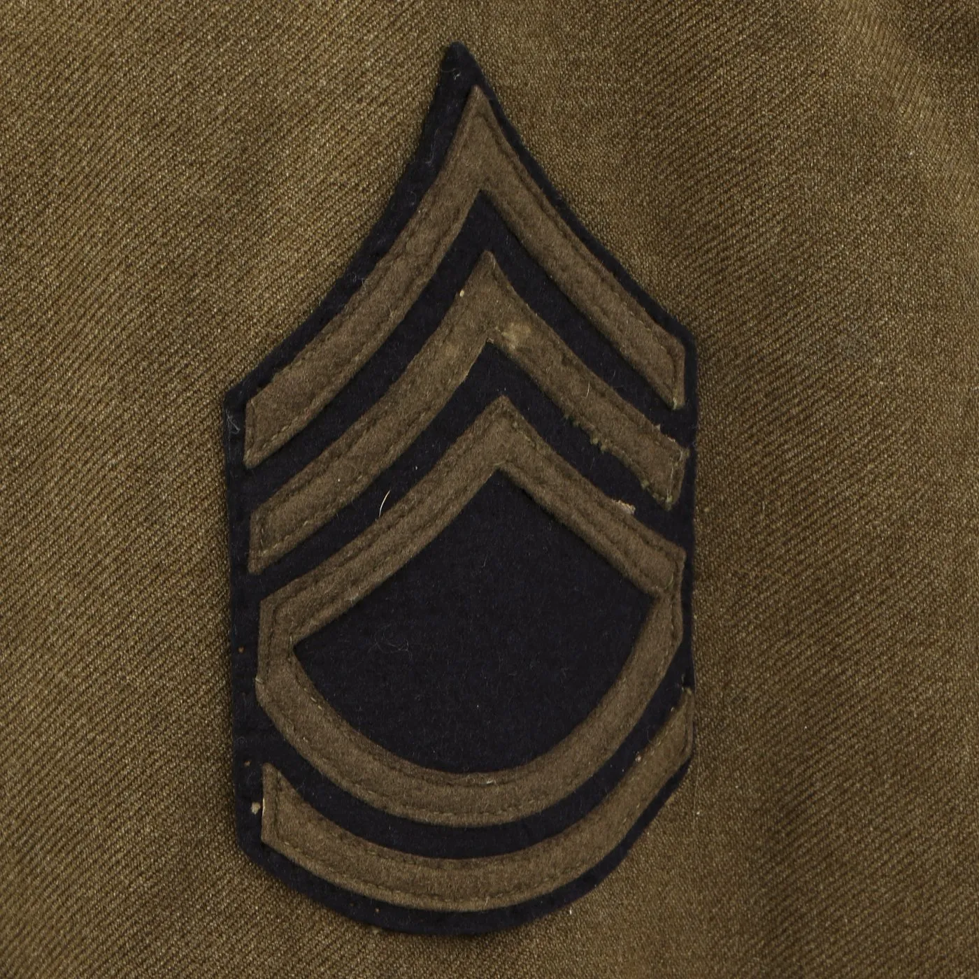 Original U.S. WWII Patton Their Army Technical Sergeant Ike Jacket Uniform with Distinctive Unit Insignia