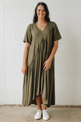 Peak Maxi Dress | Khaki | FINAL SALE