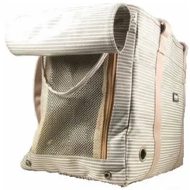 Petcare Pet Carry Bag Khaki Stripes