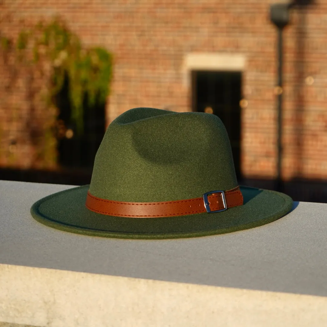 Taylor Fedora - Army Green