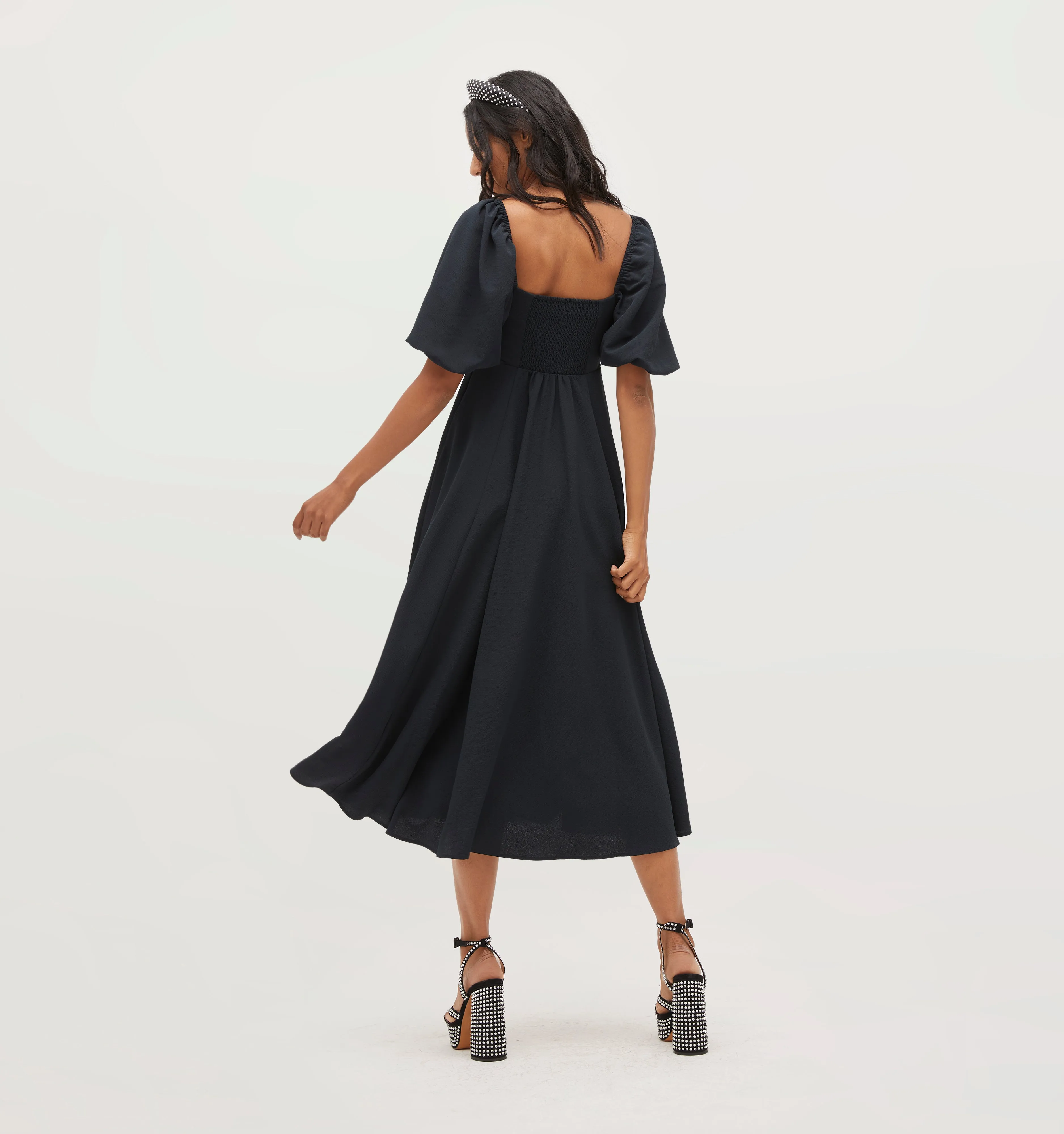 The Matilda Dress - Black Crepe