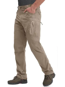 Water Resistant Lightweight Fishing Pants With Zipper Pockets - SF0393