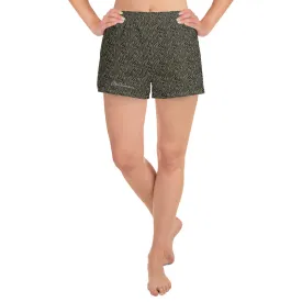 Women's Khaki Zebra Athletic Shorts